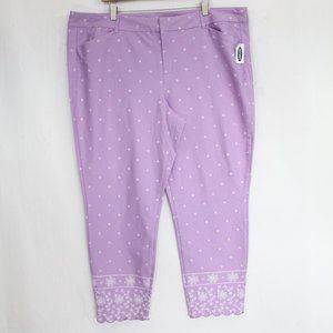 Old Navy Plus Size Pixie Pants Women sz 20 NEW Mid Rise Crop